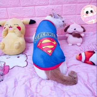 Áo superman chó mèo