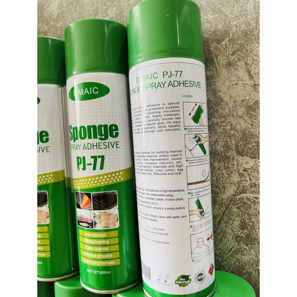 Keo xịt PJ77 dán decal, giấy dán tường, xốp dán tường,gỗ, sàn cao cấp