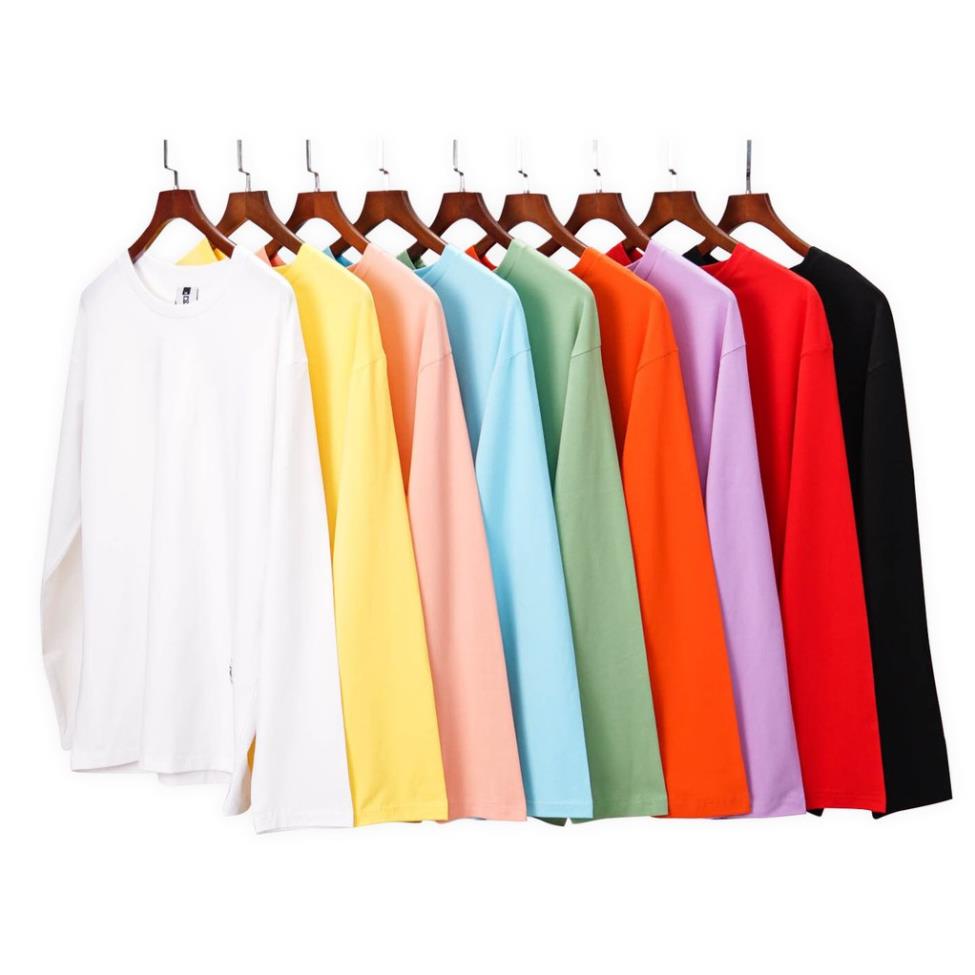 Áo thun DÀI TAY Unisex N7 Basic Tee phông trơn nam nữ lỡ oversize form rộng sweater ulzzang Hàn Quốc Đẹp