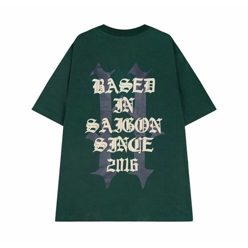 Áo Phông Based Form Rộng Unisex - Áo thun oversize dang suông tay lỡ in chữ vintage 3158 cá tính đường phố HOT