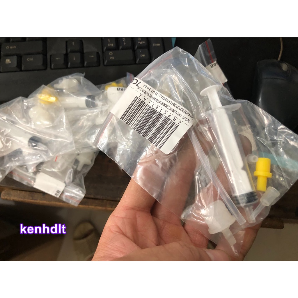 Dung cụ chụp hút hộp mực ngâm vệ sinh đầu phun Canon epson