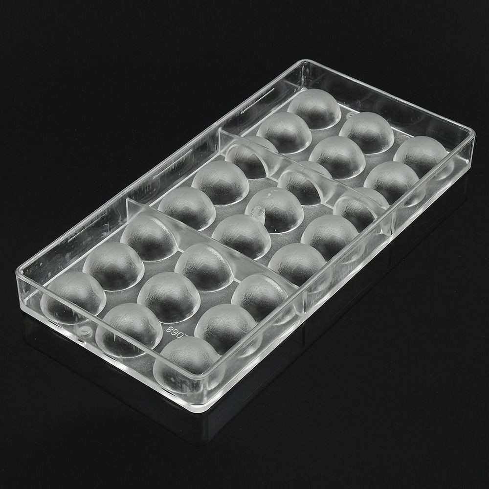 Khuôn nhựa trong suốt làm chocolate hình tròn