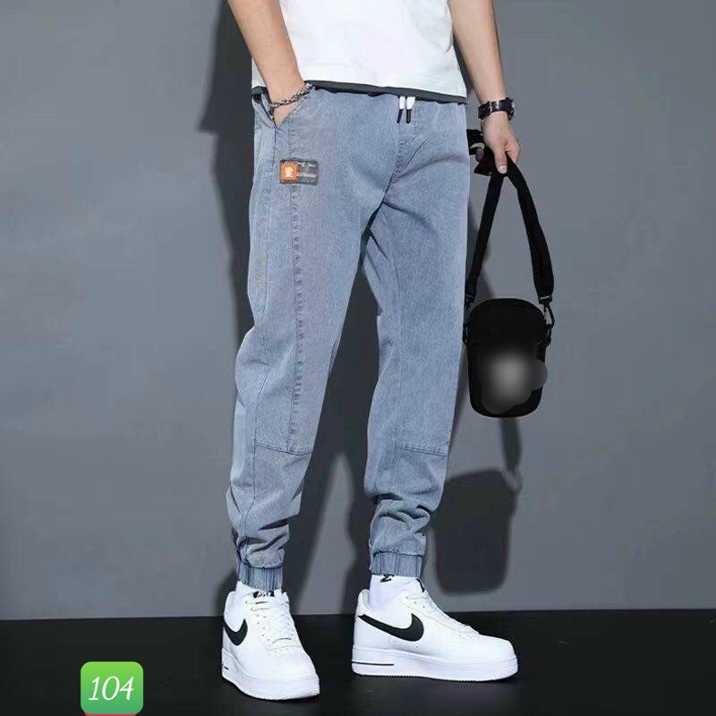 Quần Jogger jean nam 💥Freeship💥  Quần Jean Nam, Quần rin chất bò cao cấp Ống Bó Dáng Cao HA07 | BigBuy360 - bigbuy360.vn