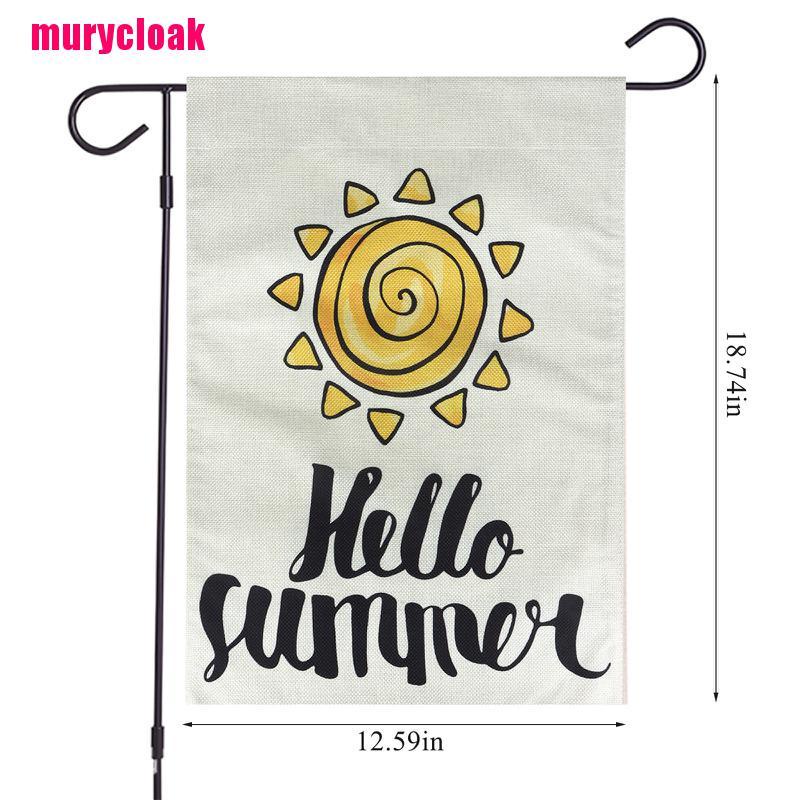 【mur】BEAUTY Summer Garden Flag Hello Sunshine 12×18 Inch Double Sided Vertical