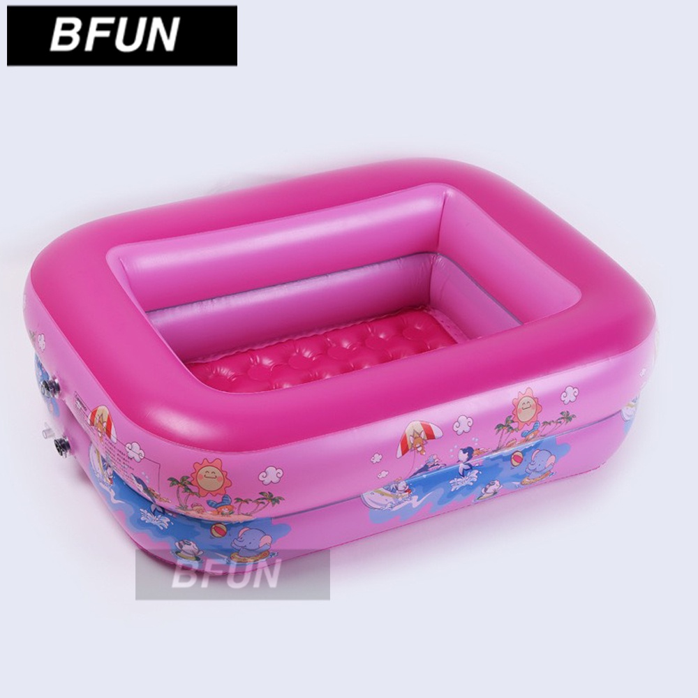 Hồ Bơi Cho Bé 1M5 / 1M2 Màu Hồng LOẠI DÀY - Bể Bơi Phao Bơi Trẻ Em, Phao Bơi Cho Bé BFUN