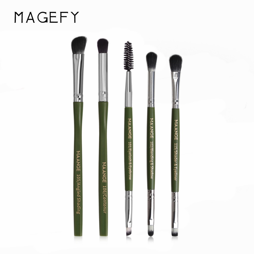 Bộ 5 Cọ Trang Điểm Phấn Mắt MAANGE Chống Nhòe Chuyên Nghiệp Cho Nữ