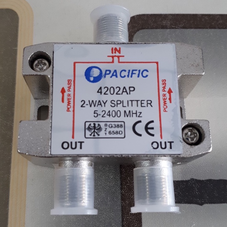 Bộ chia tivi, bộ chia truyền hình cáp chính hãng (1 ra 2, 1 ra 3, 1 ra 4, 1 ra 6) - Pacific