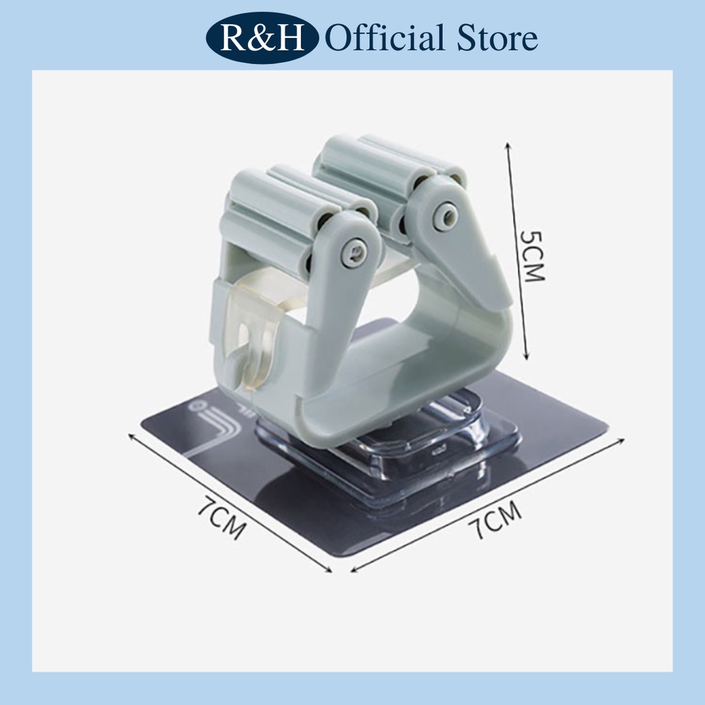 Móc Dán Tường Kẹp Giữ Cây Lau Nhà / Móc Treo Chổi, Treo Ô, Đồ Dùng - Siêu Tiết Kiệm Không Gian Nhà Cửa