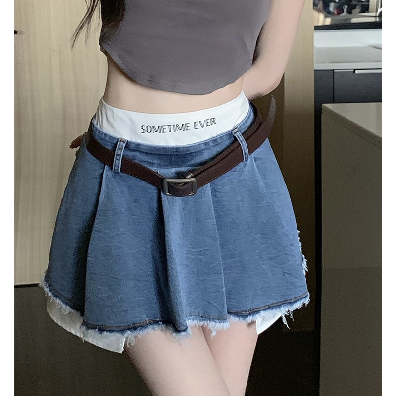 Chân Váy Denim Thiết Kế Độc Đáo Thời Trang Mùa Hè Quyến Rũ Cho Nữ