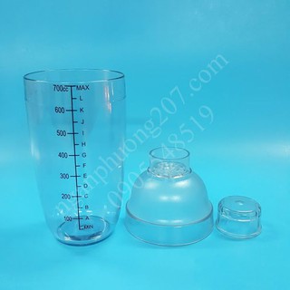 Bình lắc pha chế Cocktail Shaker 700ML in đậm