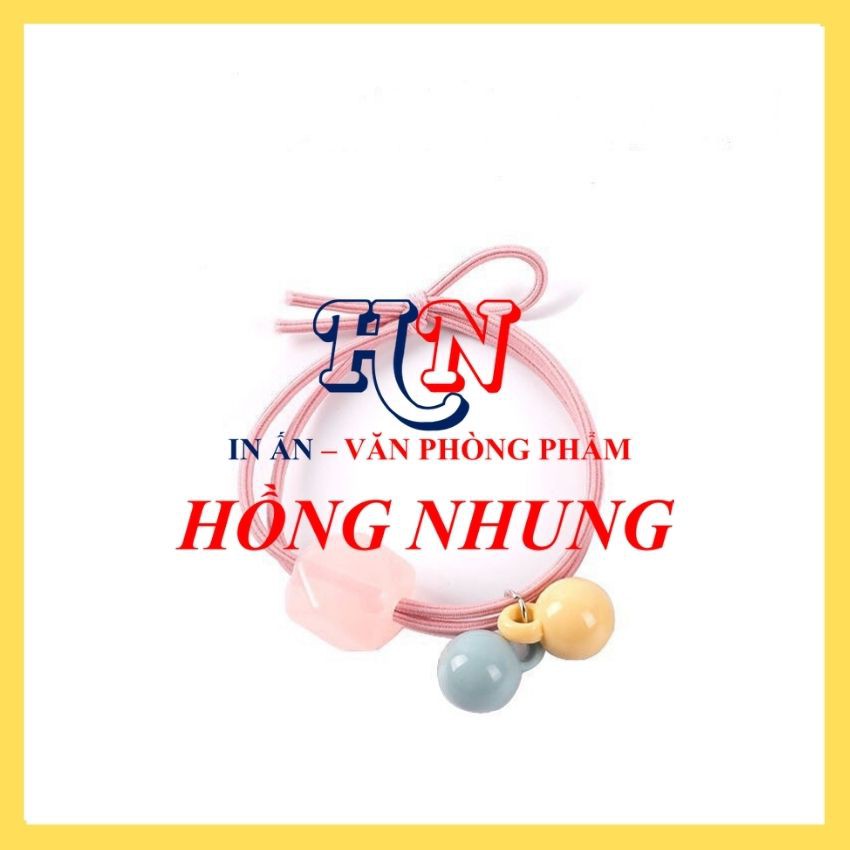 Dây Thun Cột Tóc Siêu Dễ Thương, Phong Cách Hàn Quốc, Màu Sắt Xinh Tươi