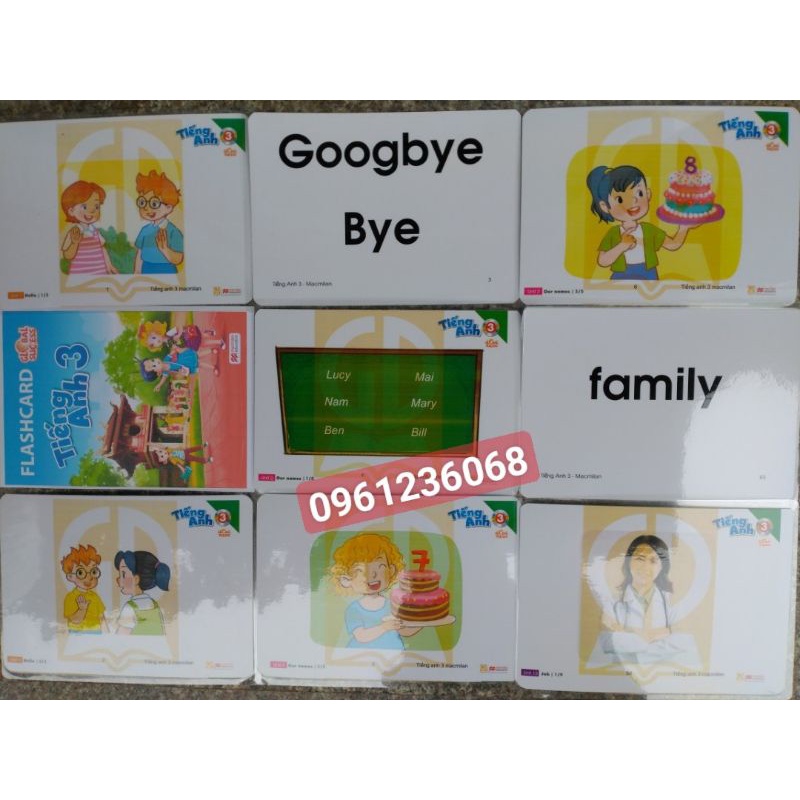 Flashcard Tiếng Anh 3 Global Success  Ép plastic