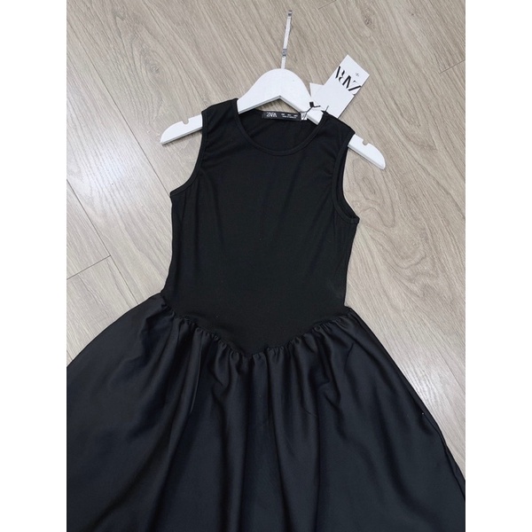 💕ĐẦM CHỮ A VÁY XOÈ NHÚN THÂN CÓ TÚI ĐEN SIÊU HOT GM💕GIMI