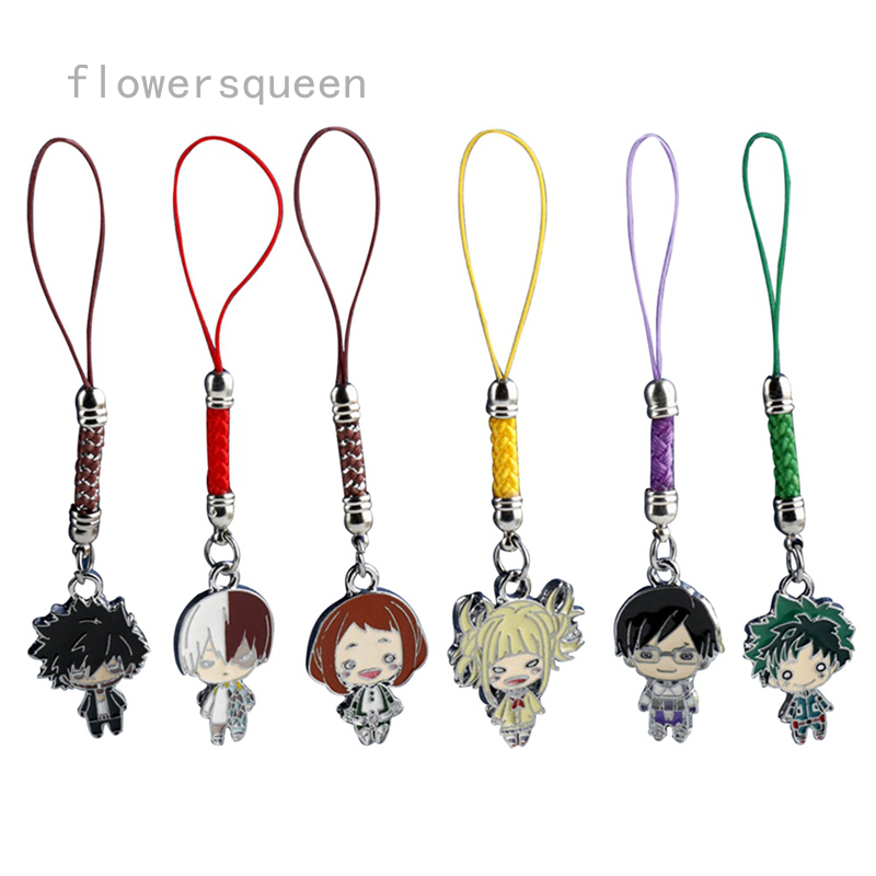 flowersqueen Móc khóa hình mô hình nhân vật anime My Hero Academia dễ thương