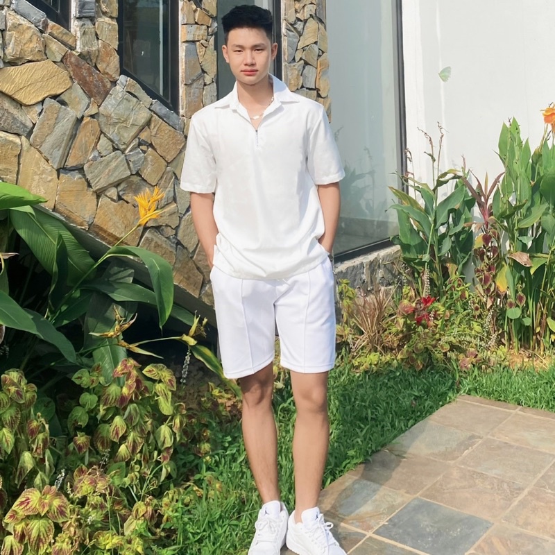Áo Kiểu Polo Phẳng Zipper Phối Dây Kéo Unisex Premium Phong Cách Hàn Quốc Mr Smile 99 Shop