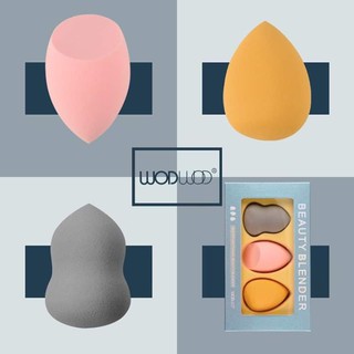 [Hàng Mới Về] Set 3 Bông Phấn Trang Điểm Đa Năng Wodwod