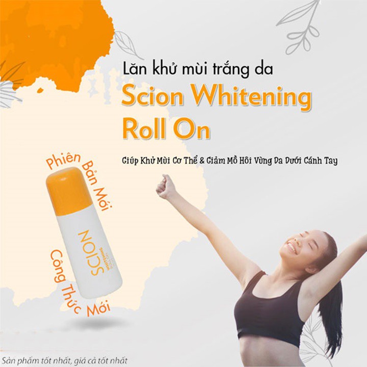 [Sỉ-Rẻ] Lăn khử mùi trắng da vùng nách - Scion Mới Whitening Roll On - 75ml [Lẻ-Sỉ]