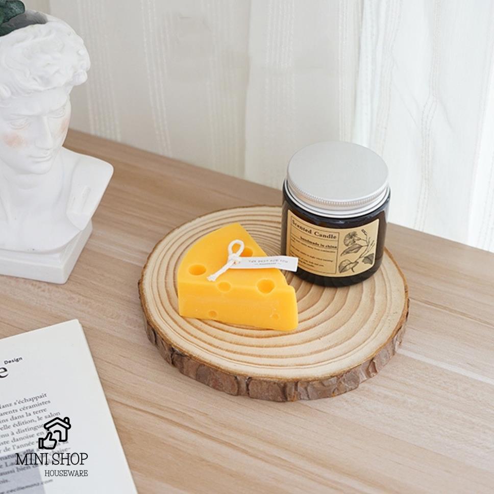 Tấm Lót Cốc Ly Uống Trà Uống Cà Phê Bằng Gỗ Hình Tròn Bằng Khoanh Gỗ Tự Nhiên, Trang Trí Tường, Làm Đồ Handmade