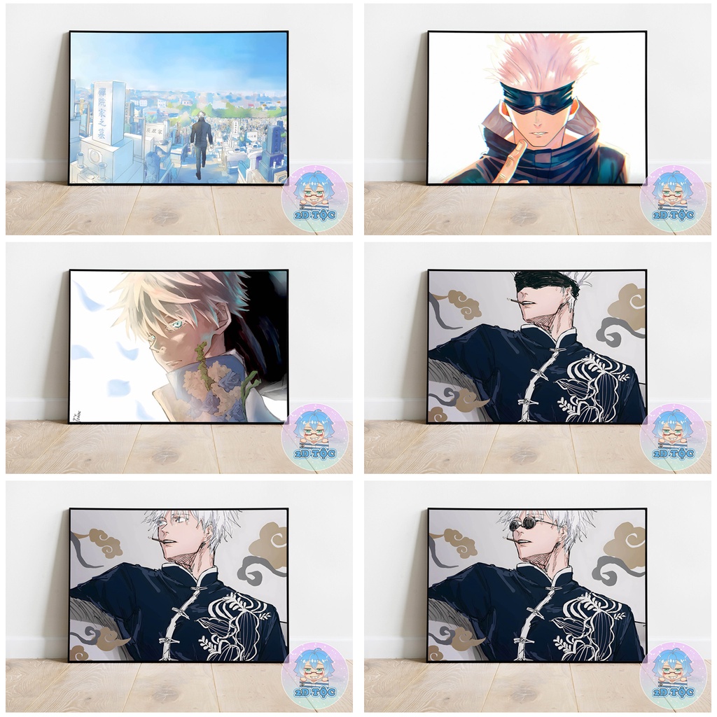 TRANH POSTER A3 GOJO SATORU (5) ANIME MANGA JUJUTSU KAISEN CHÚ THUẬT HỒI CHIẾN CHẤT LIỆU GIẤY CAO CẤP - 2D TỘC SHOP
