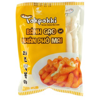 [500g] Bánh gạo nhân phô mai Hàn Quốc [VN] GREEN FOODS Tokpokki Cheese (nw5)