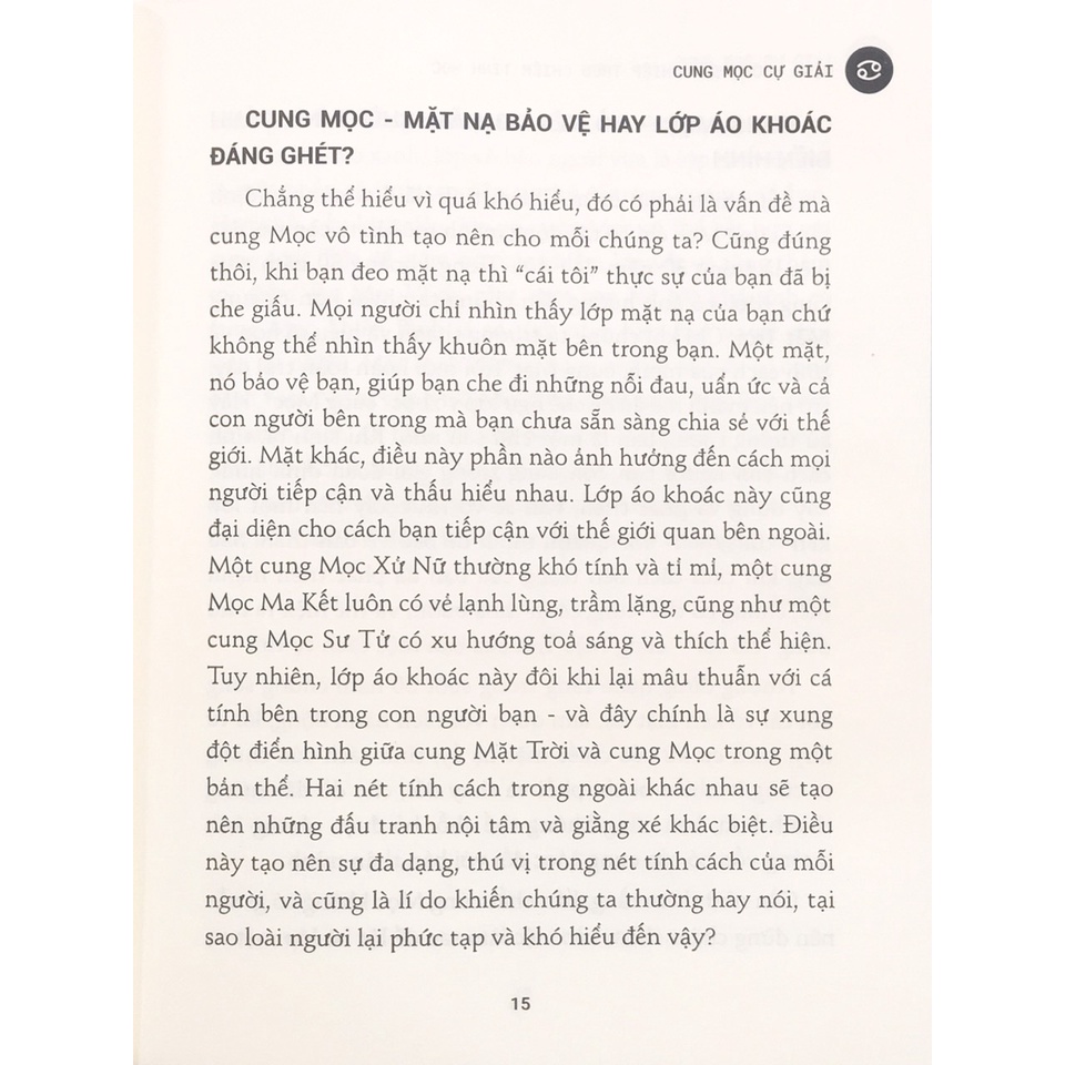 Sách - Định hướng sự nghiệp theo chiêm tinh học - Cung mọc Cự Giải (B30)