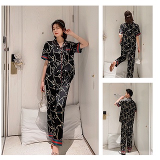 Bộ Lụa Mặc Nhà Pijama Nữ Chất Lụa Cao Cấp Mát Mềm Mịn Elsa Pijama