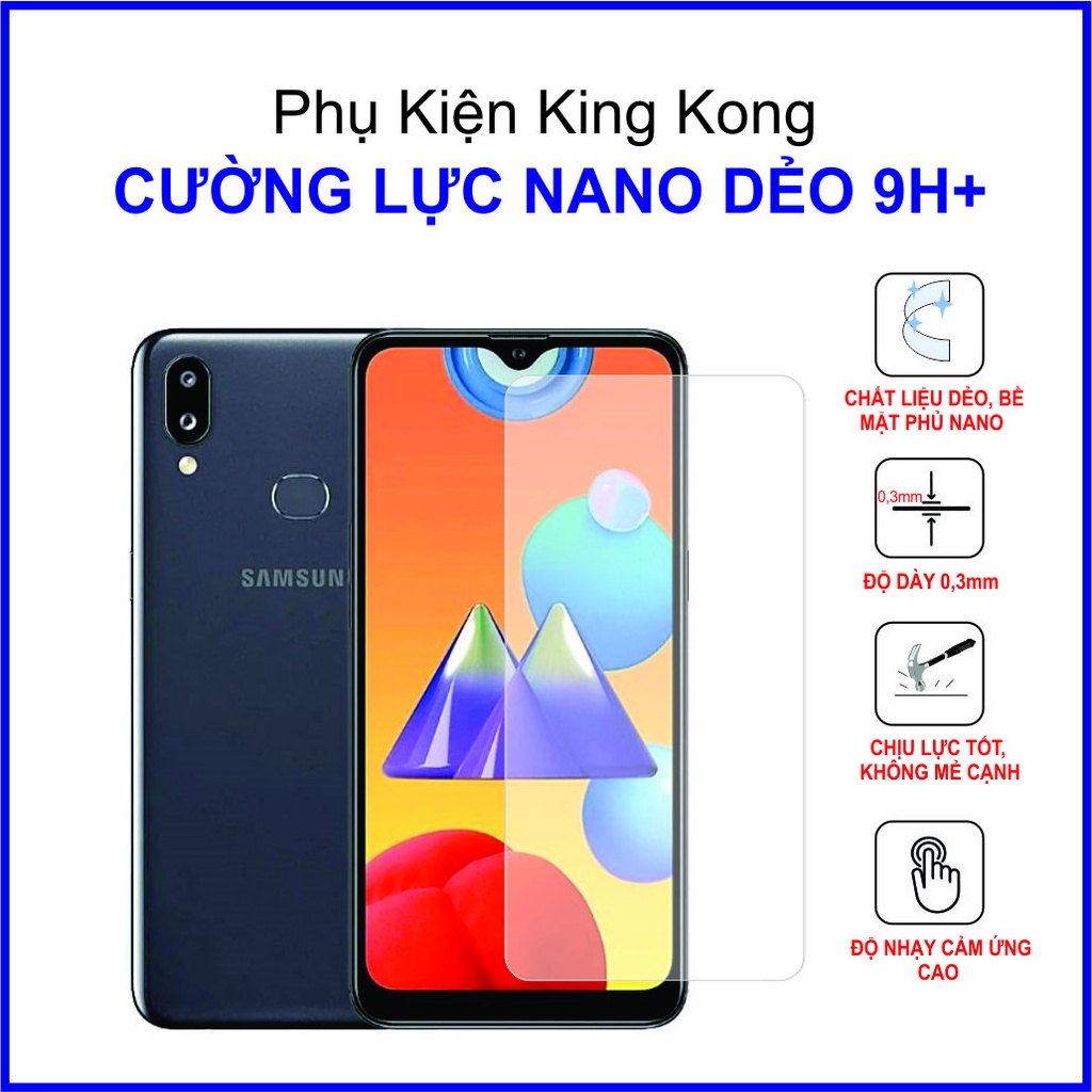 Dán cường lực Samsung M01s cường lực nano dẻo 9H+