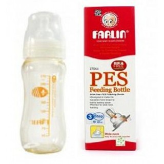 Bình sữa Farlin cổ rộng nhựa PES 270cc PES-888