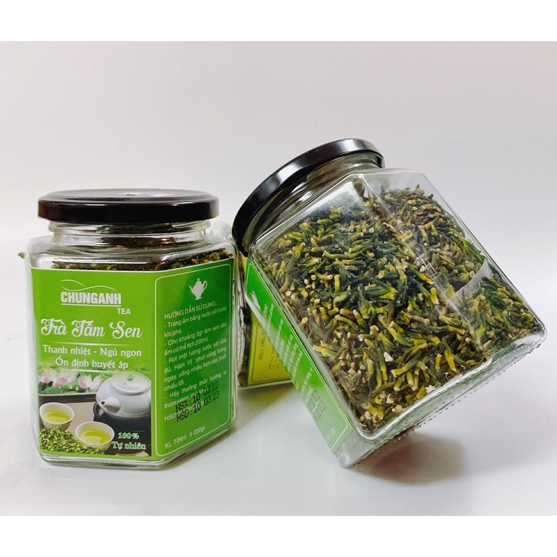 TRÀ TÂM SEN CHUNG ANH TEA LỌ 200G/ TRÀ TIM SEN