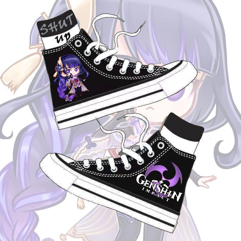 Giày Cao Cổ Chủ Đề Nhân Vật Genshin Impact.