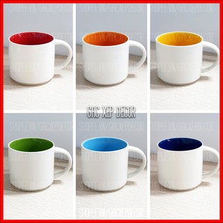 [SALE] Cốc sứ cao cấp có quai 400ml - 7 màu cá tính - Bát Tràng