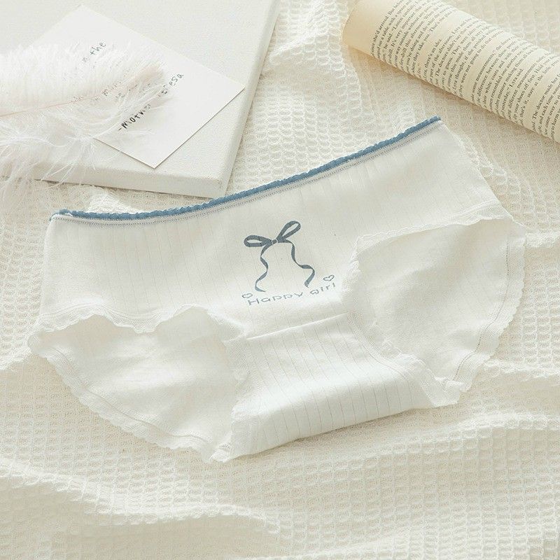 Quần Lót Nữ Cotton Gân Hoạ Tiết Rễ Thương 0126