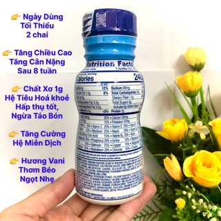 ❤ [Quận 3] Thùng 24 chai sữa nước Pediasure Vani DHA Grow Gain 237ml Mỹ [Date 9/2022]