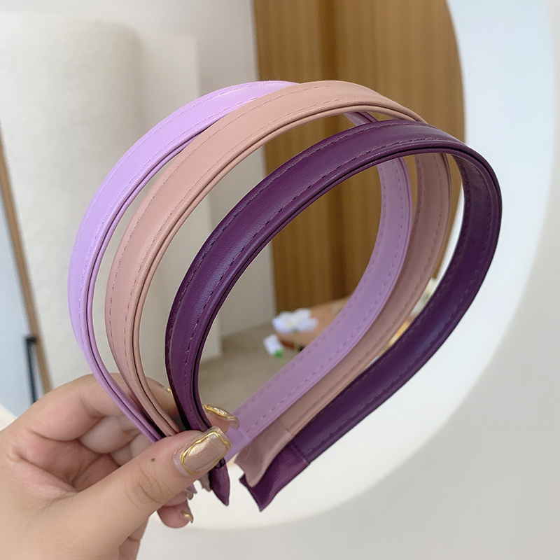 Băng Đô Da PU Phong Cách Cổ Điển Cho Nữ