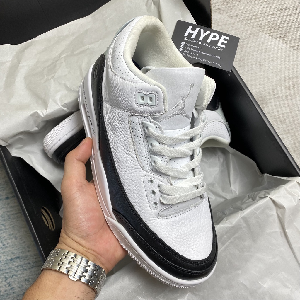 Giày sneaker Jordan 3 Fragment White/Black - Phiên bản high Quality | HYPE Sneaker