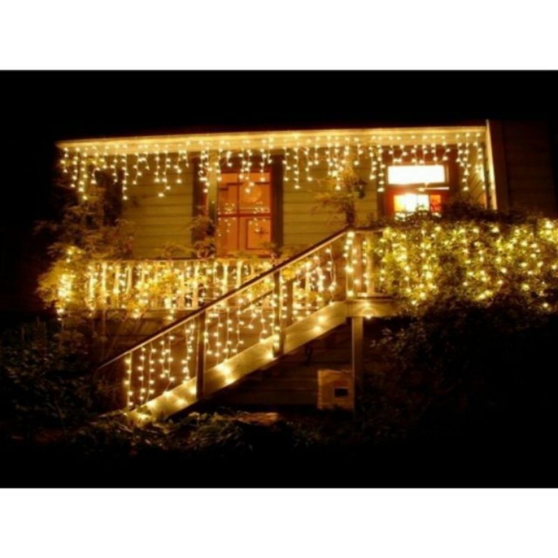 Đèn Nháy Mành Rủ 6m 30 Sợi, Đèn Led Rủ Mành Cao Cấp.