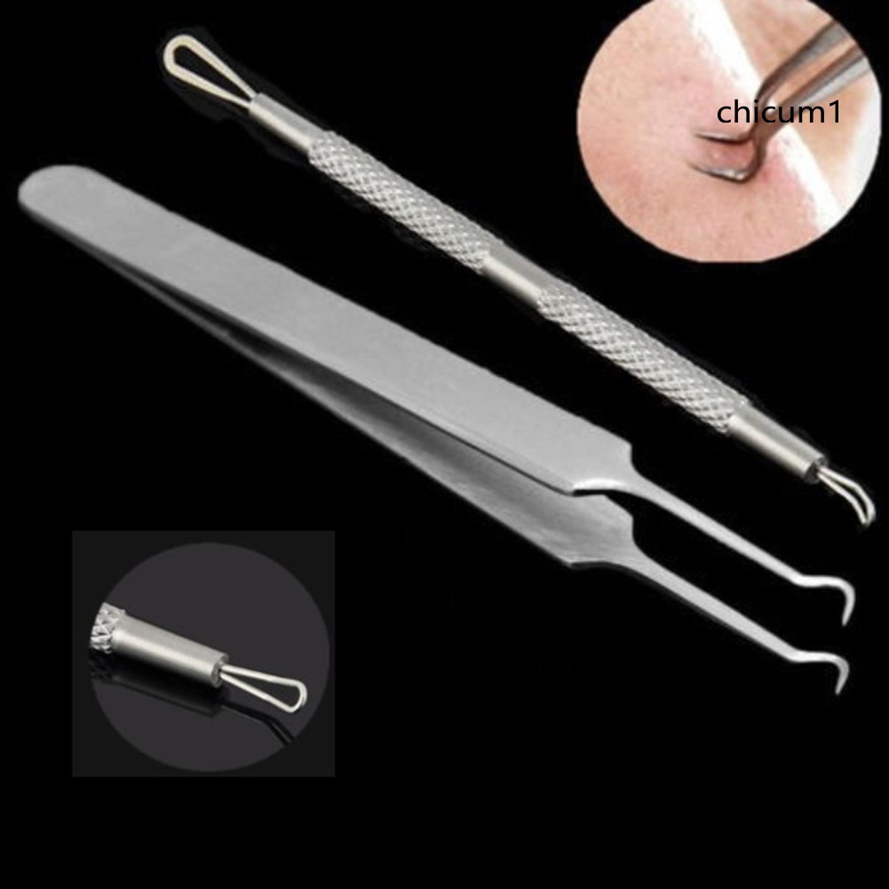 [Hàng mới về] Nhíp/ Kim nặn mụn chăm sóc da tiện lợi cao cấp CH-Pro