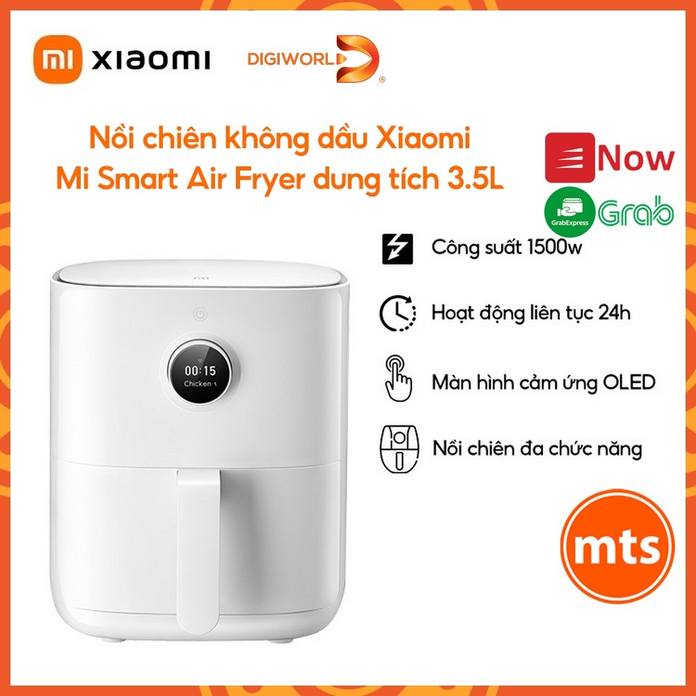 Nồi chiên không dầu Xiaomi 3.5L Bản Quốc Tế Digiworld phân phối Bảo hành 12 tháng - Minh Tín Shop