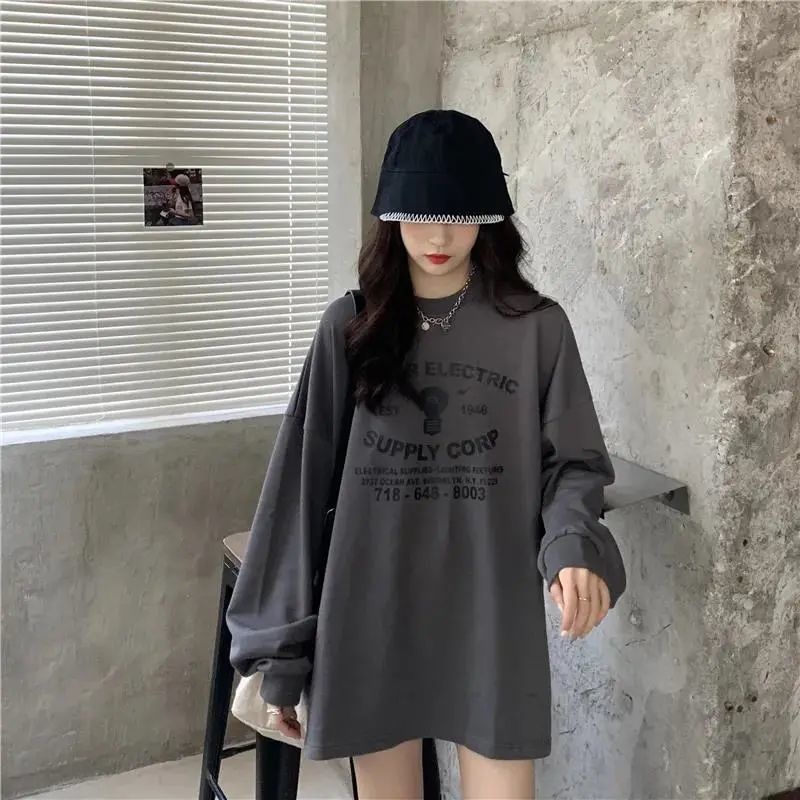 【Keroro】Áo thun tay dài form rộng Yinxx, áo sweater Unisex | BigBuy360 - bigbuy360.vn