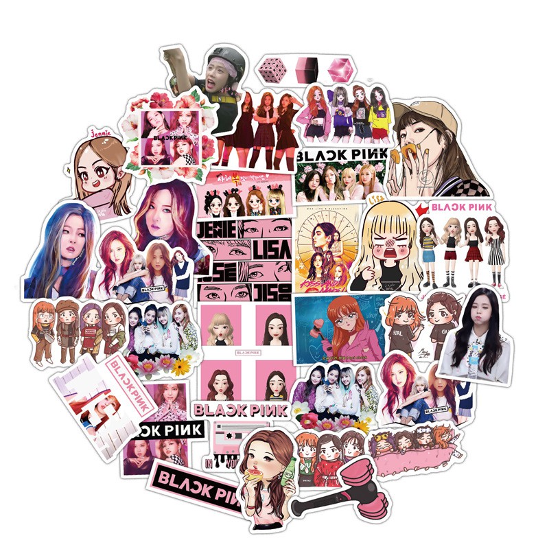 Set 54 Sticker Nhóm nhạc Kpop - BLACKPINK