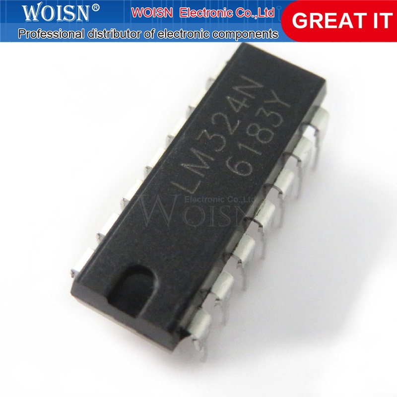 Bộ 10 Linh Kiện Khuếch Đại Âm Thanh Lm324N Lm324 Dip-14