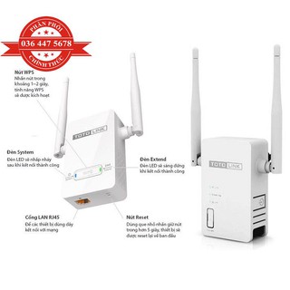 Thiết bị kích sóng wifilàm tăng cường sóng wifi mạnh Totolink EX200