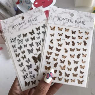 ticker dán nail bướm da beo