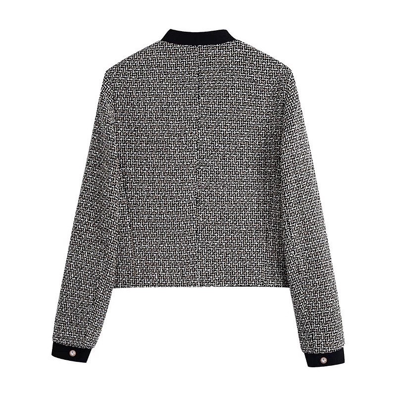 Áo khoác chất liệu tweed Zara xuất dư xịn like aut 99% mẫu mới 2022