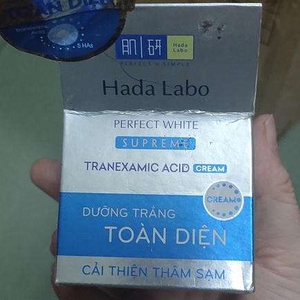 (HSD 6/2023) Kem dưỡng trắng toàn diện Hada Labo Perfect White Supreme Cream (50g)