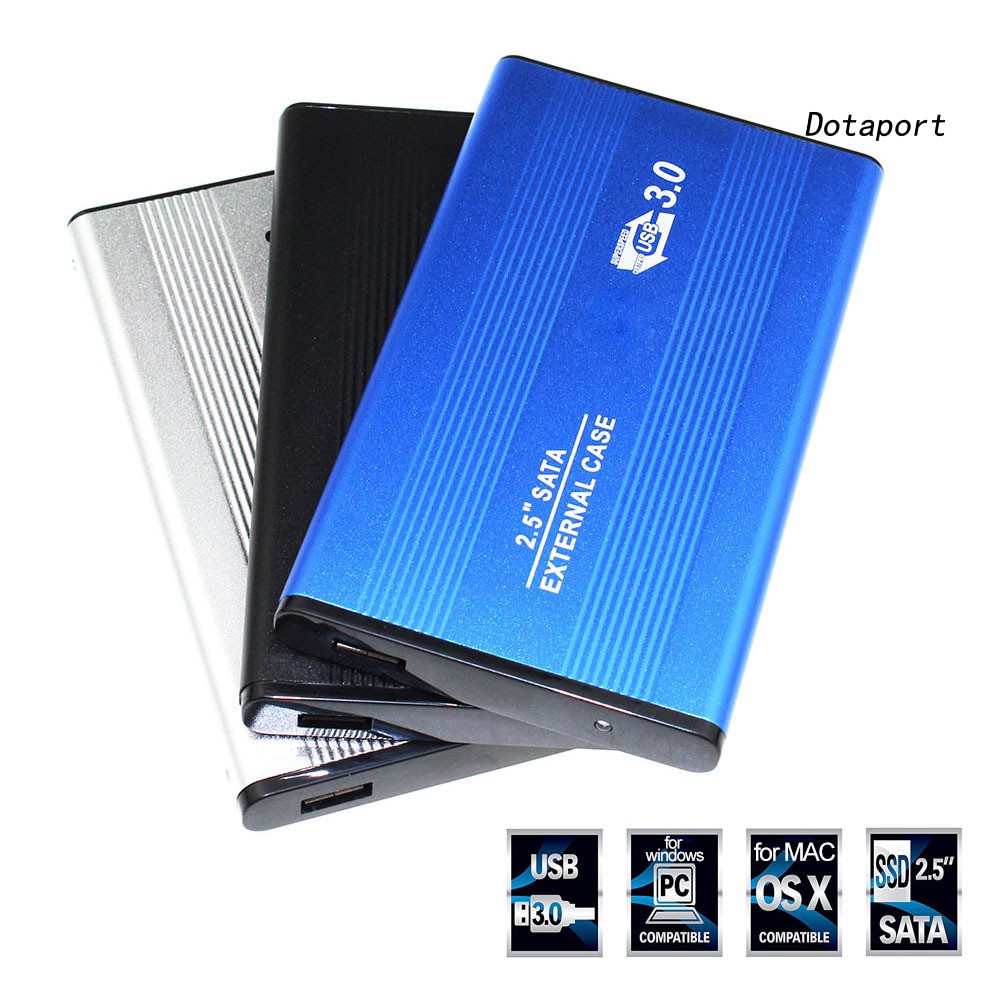 Hộp Kim Loại Đựng Ổ Cứng Ngoài 3.0 / 2.0 Hdd Ssd 2.5inch Sata