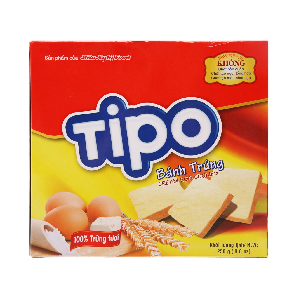 Bánh trứng nướng Hữu Nghị Tipo hộp 250g