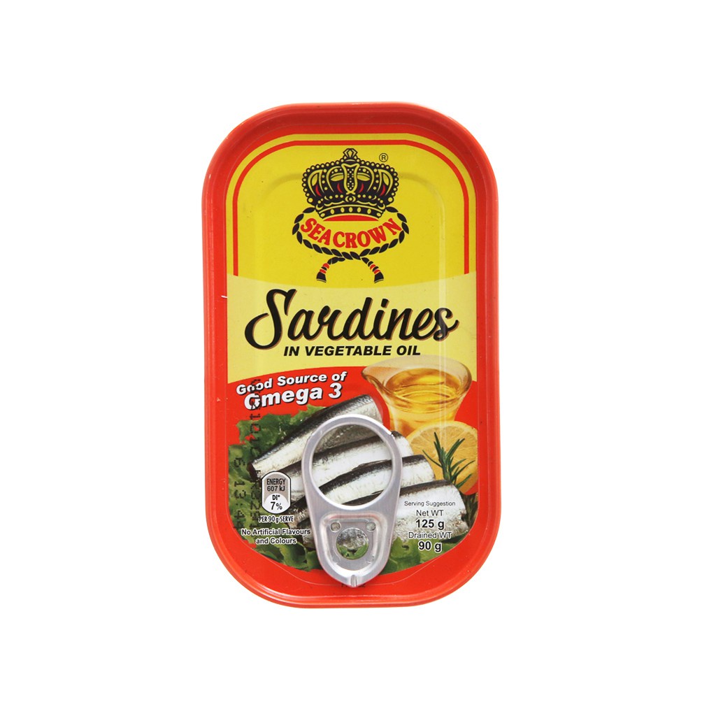 Cá Trích SeaCrown Ngâm Dầu Và Sốt Cà Chua Hộp 125G