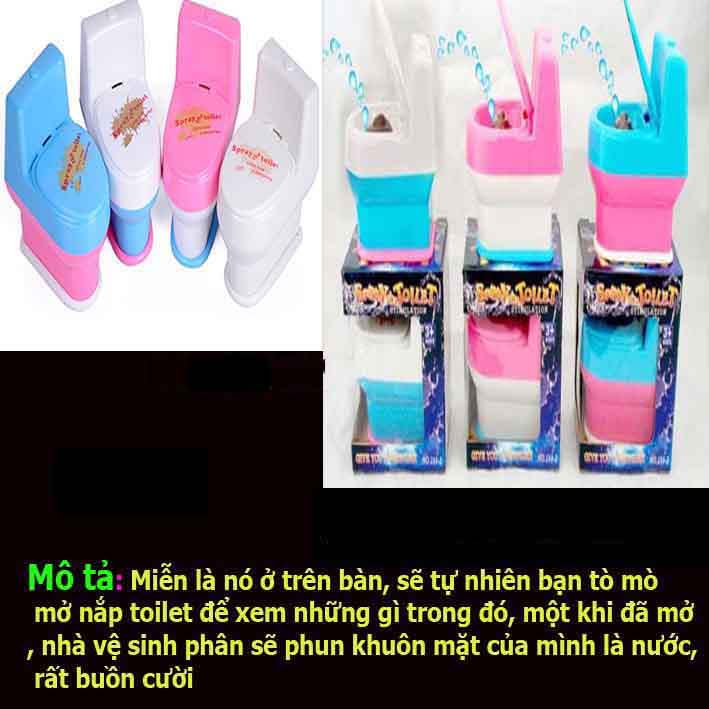 Đồ chơi bồn cầu phun nước lạ mắt Nhà Vệ Sinh Phun Nước
