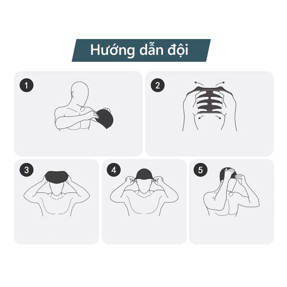 Nón bơi Cleacco Boro silicone chống thấm ướt BORO SPORT